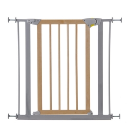 Детские ворота безопасности hauck Deluxe Wood and Metal Safety Gate, Silver